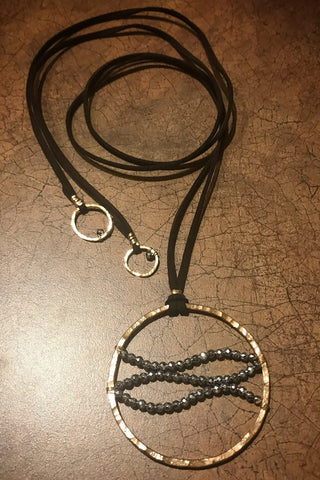 Mini-Bling Tie-String Bracelet