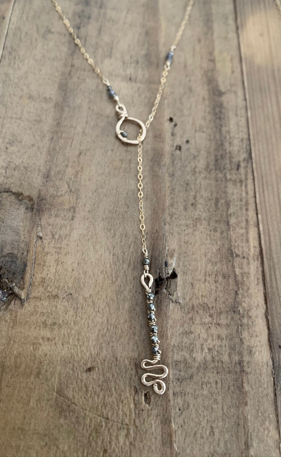 Key-Hole Lariat Necklace